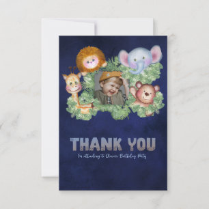 Train engine thank you card