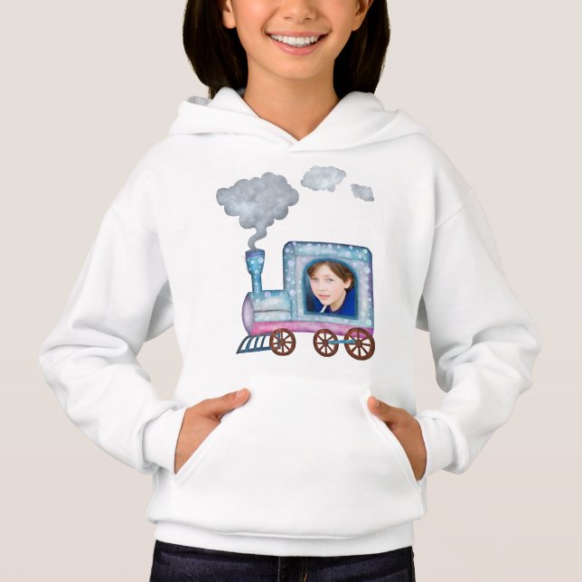 Train engine watercolor cute (Front)