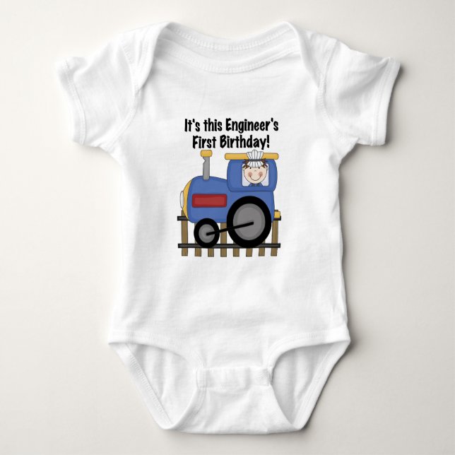 Train Engineer 1st Birthday Tshirts and gifts (Front)