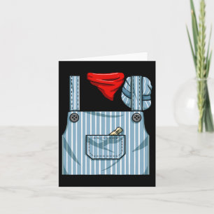 Train Engineer Conductor Costume Halloween Train E Card