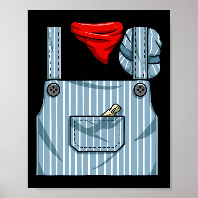 Train Engineer Conductor Costume Halloween Train E Poster (Front)
