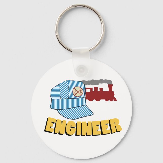 Train Engineer Key Ring (Front)