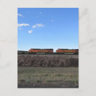 Train Engines Postcard