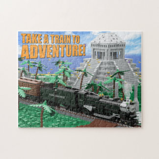 Train Expedition to Ancient Ruins Jigsaw Puzzle