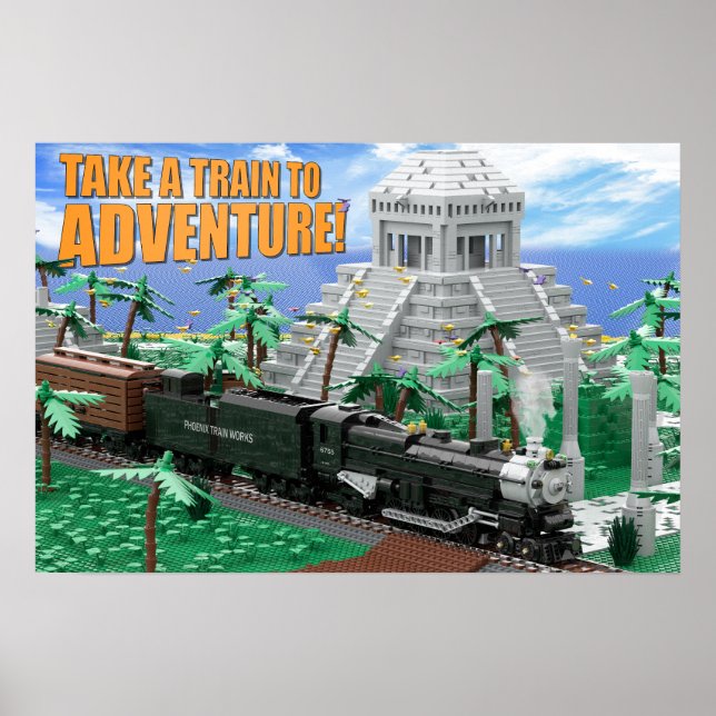 Train Expedition to Ancient Ruins Poster (Front)