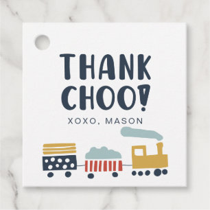Train Favour Tag • Thank Choo!