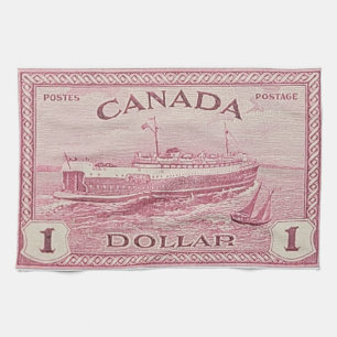Train Ferry PEI Kitchen Towel