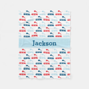 Train Fleece Blanket