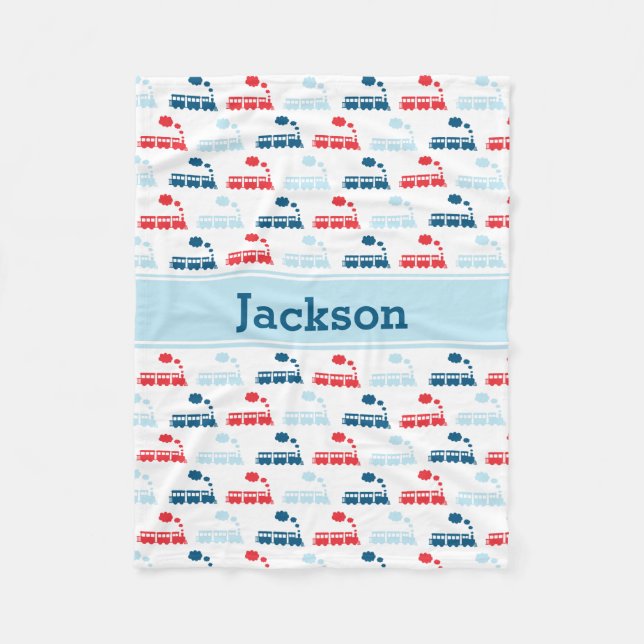 Train Fleece Blanket (Front)