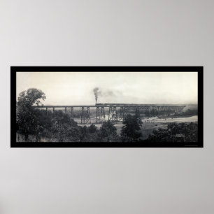 Train From Chicago Photo 1914 Poster