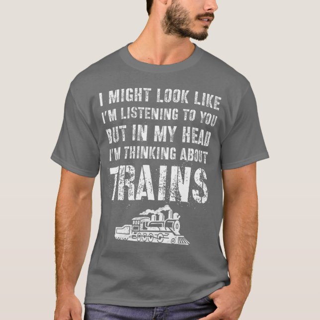 Train Gifts For Model Train Enthusiasts Model T-Shirt (Front)