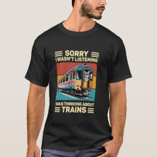 Train Gifts Model Railroad Railway Conductor Cat T T-Shirt