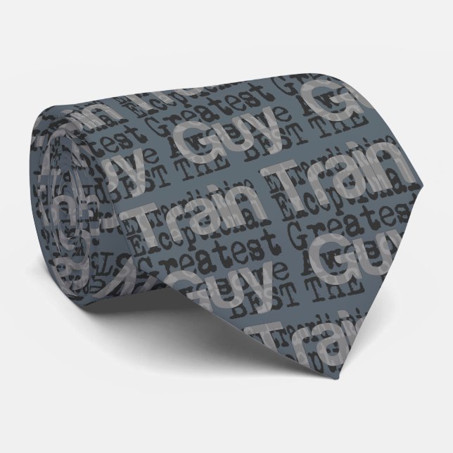 Train Guy Extraordinaire Tie (Rolled)