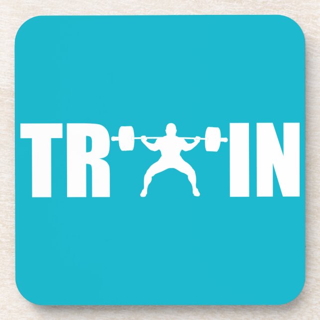 TRAIN - Gym Motivation Coaster (Front)