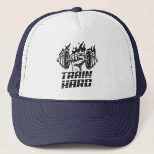 Train Hard Barbells Trucker Hat