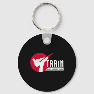 Train Hard Fight Easy Preparation Leads To Success Key Ring