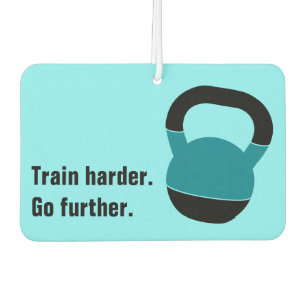 Train Harder, Go Further - Electric Blue Car Air Freshener