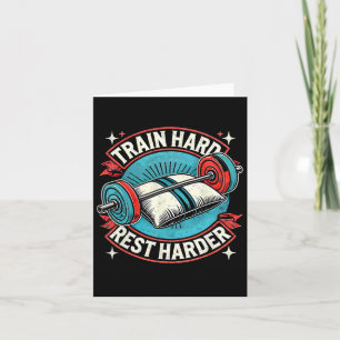 Train Hart Rest Harder Barbell Bodybuilding 1 Card