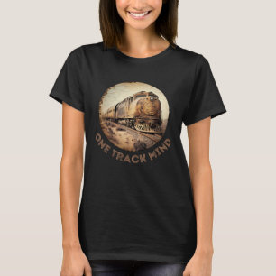 Train Hobbyist Vintage Steam Engine Train Conduct T-Shirt