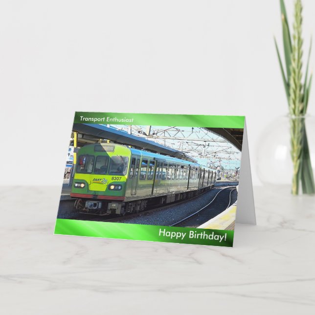Train image for Birthday greeting card (Front)