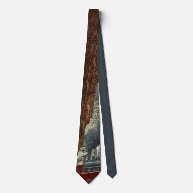 Train in Royal Gorge Colorado Tie (Front)