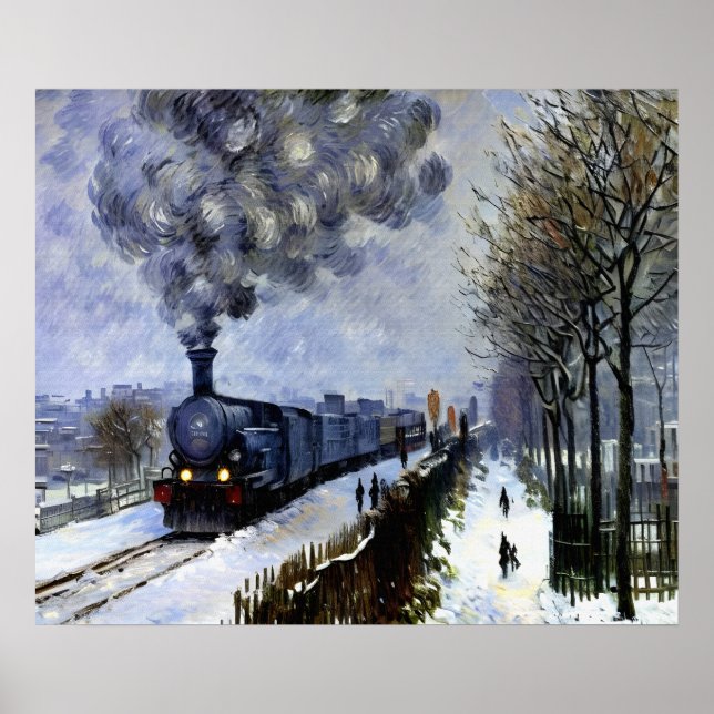Train in the Snow Poster (Front)
