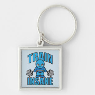 TRAIN INSANE Kawaii Weightlifter Deadlift Workout Key Ring