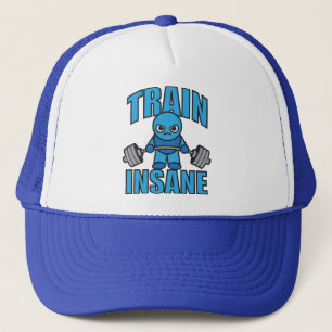 TRAIN INSANE Kawaii Weightlifter Deadlift Workout Trucker Hat