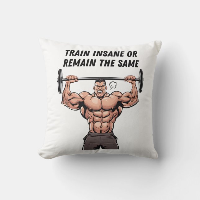 Train Insane Or Remain The Same Cushion (Front)