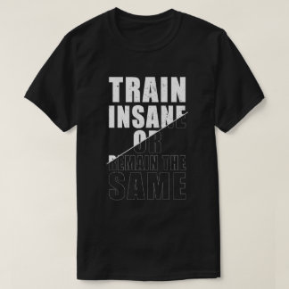 Train Insane or Remain the Same Fitness Motivation T-Shirt