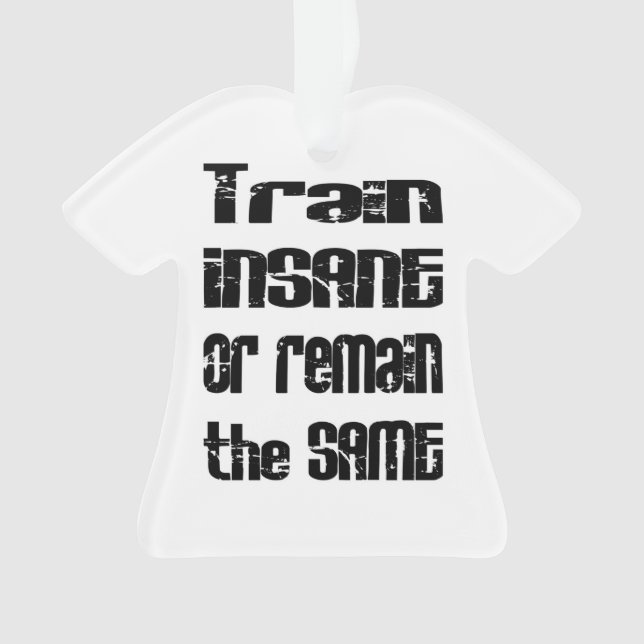 Train Insane or Remain the Same Ornament (Front)