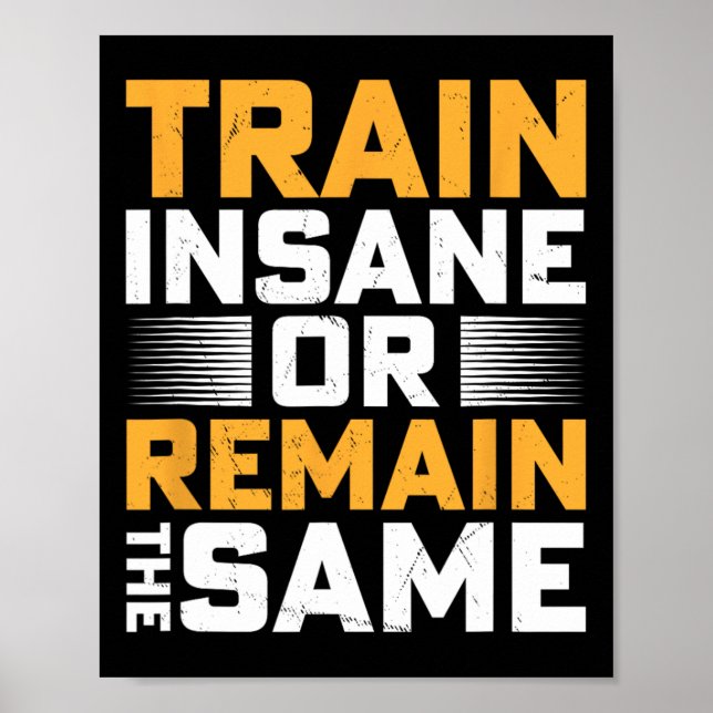 Train Insane Or Remain The Same  Poster (Front)