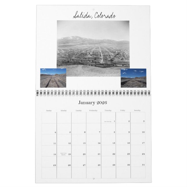 Train Inspired Calendar (Jan 2026)