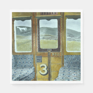 Train Landscape (by Eric Ravilious) Napkin