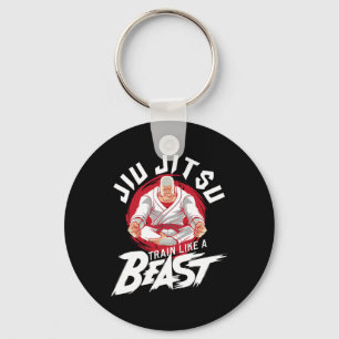 Train Like A Beast - Brazilian Jiu Jitsu Mma Bjj K Key Ring