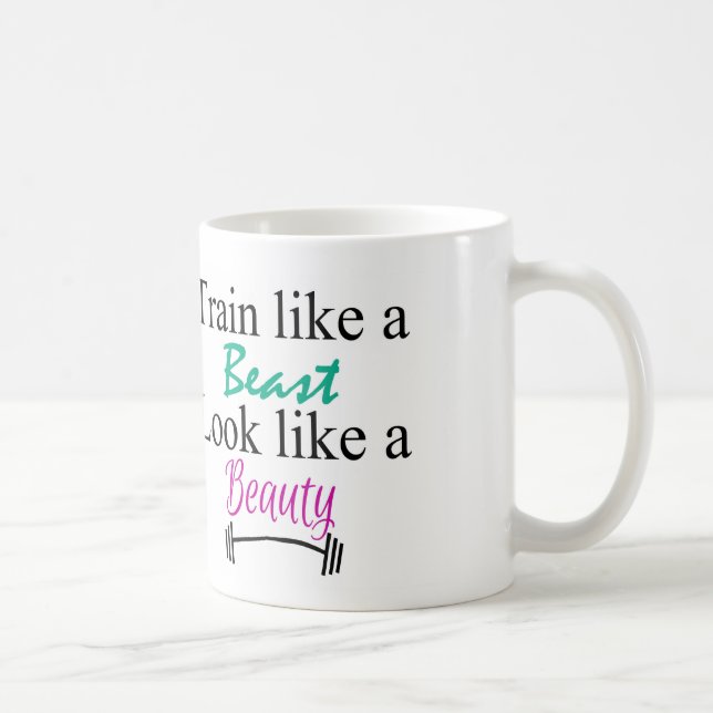 Train like a beast coffee mug (Right)