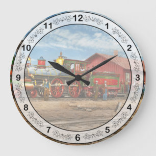Train - Locomotive - Apache Number 23 1868 Large Clock