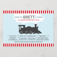 Train Locomotive Conductor Birthday Party