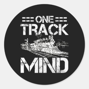 Train Locomotive Model Railroad Train Classic Round Sticker