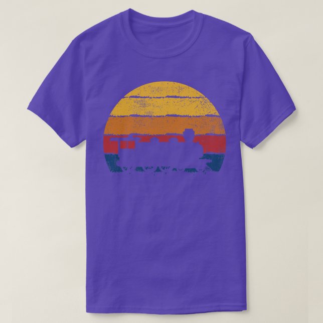 Train Locomotive Railroad T-Shirt (Design Front)