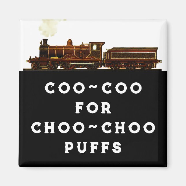 Train Lover Gift Magnet (Front)