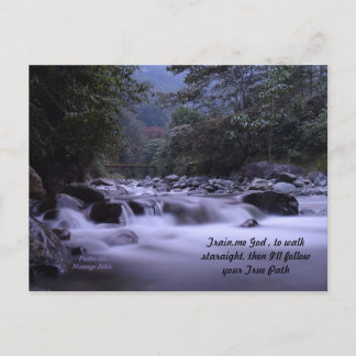Train Me God to Walk Postcard Psalm 86