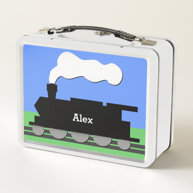 train metal lunch box (Back)