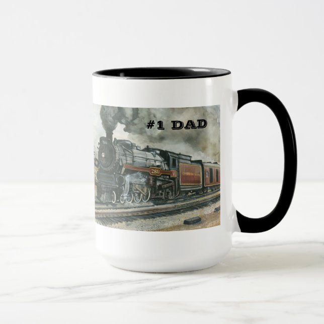 Train Mug for #1 Dad (Right)