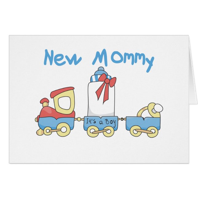 Train New Mummy of Boy tshirts and Gifts (Front Horizontal)