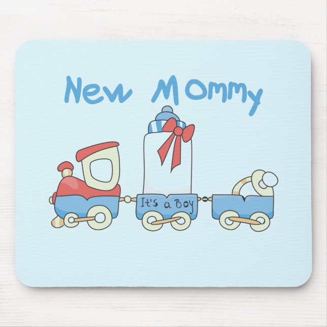 Train New Mummy of Boy tshirts and Gifts Mouse Pad (Front)