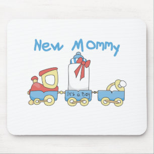 Train New Mummy of Boy tshirts and Gifts Mouse Pad