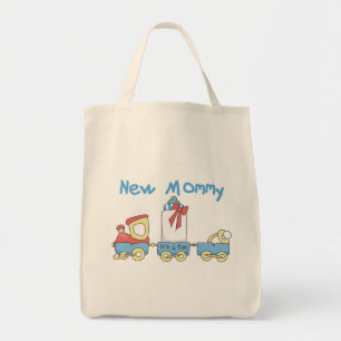 Train New Mummy of Boy tshirts and Gifts Tote Bag