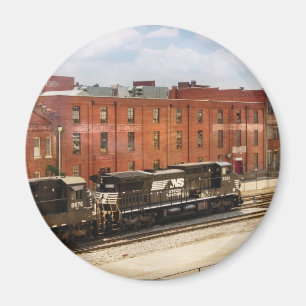 Train - Now Arriving in Roanoke Virginia Magnet