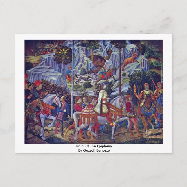 Train Of The Epiphany By Gozzoli Benozzo Postcard (Front)
